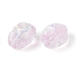 Handmade Foil Glass Beads Strands&nbsp;FOIL-N033-02G