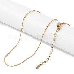 Ion Plating(IP) 201 Stainless Steel Chain Necklaces&nbsp;NJEW-P309-29G