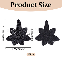Flower Gauze Embroidery Ornaments Accessories&nbsp;DIY-WH0308-310F