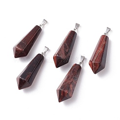 Dyed & Heated Natural Red Tiger Eye Pointed Pendants&nbsp;X-G-I314-02P-11