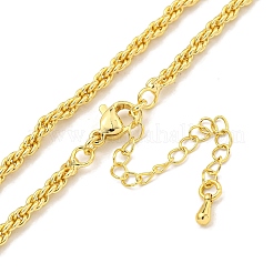 Brass Wheat Chain Necklaces for Women&nbsp;NJEW-G084-23LG