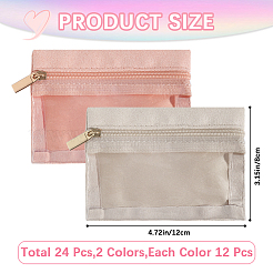 4 Sets 2 Colors Polyester Makeup Storage Zipper Bags&nbsp;AJEW-CN0003-05