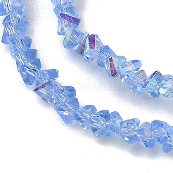 Electroplate Transparent Glass Beads Strands&nbsp;EGLA-P061-04C-AB18