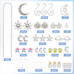 DIY Moon Star Hanging Suncatcher Making Kits&nbsp;DIY-SC0030-72