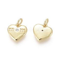Golden Plated Brass Charms&nbsp;ZIRC-L087-041G