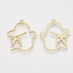 Alloy Open Back Bezel Pendants&nbsp;PALLOY-S121-83