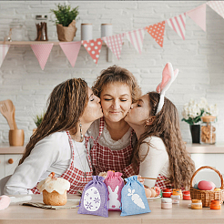 24Pcs 12 Styles Easter Cloth Storage Pouches&nbsp;ABAG-BC0001-62