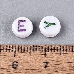 Opaque Acrylic Enamel Beads&nbsp;SACR-Q001-07