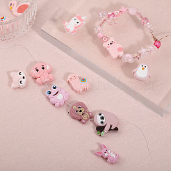 15Pcs 15 Styles Food Grade Eco-Friendly Silicone Focal Beads&nbsp;SIL-CA0002-21