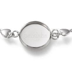 Tarnish Resistant 304 Stainless Steel Link Chain Bracelet Making&nbsp;STAS-L248-B