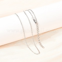 Non-Tarnish 304 Stainless Steel Cable Chain Necklaces&nbsp;NJEW-M176-14-A