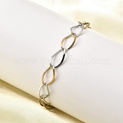 304 Stainless Steel Link Chain Bracelets for Women&nbsp;BJEW-A051-02GP