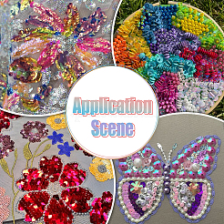140G 7 Colors Plastic Paillette Beads&nbsp;PVC-SC0001-13