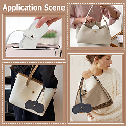 2Pcs 2 Colors Rectangle PU Leather Eyeglass Case&nbsp;AJEW-CN0006-95C