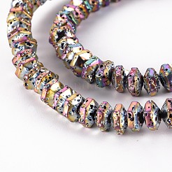 Electroplated Natural Lava Rock Beads Strands&nbsp;X-G-T114-73E