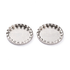 Non-Tarnish 304 Stainless Steel Cabochon Settings&nbsp;STAS-Y001-08P