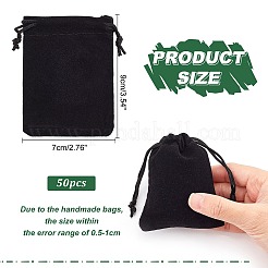 Rectangle Velvet Pouches&nbsp;TP-R002-7x9-01