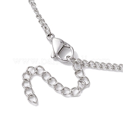Non-Tarnish Stainless Steel Macrame Pouch Empty Stone Holder for Necklace Makings&nbsp;NJEW-JN04821-01