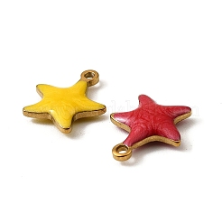 304 Stainless Steel Enamel Charms&nbsp;X-STAS-P405-01D-G