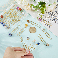 24Pcs 12 Styles Iron Oval Paper Clips&nbsp;AJEW-WR00008