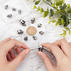12Pcs 12 Style 
Stainless Steel Beads&nbsp;STAS-PH0004-49