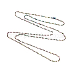 Ion Plating(IP) 304 Stainless Steel Ball Chain Necklaces&nbsp;NJEW-L149-B01-M