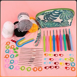 DIY Knitting Kits Storage Bag for Beginners Include Crochet Hooks&nbsp;PW-WG28870-01