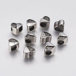 Ion Plating(IP) 304 Stainless Steel European Beads&nbsp;STAS-J022-093AS