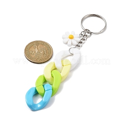 Acrylic Curb Chain Keychain&nbsp;KEYC-JKC00633-02