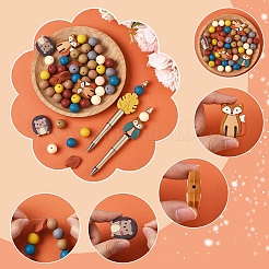 Autumn Themed Silicone Beads Sets&nbsp;FIND-YW0006-78