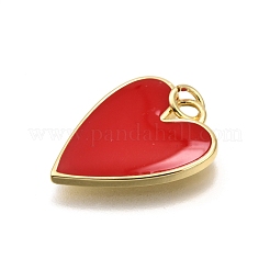 Brass Enamel Pendants&nbsp;KK-K401-14G-09