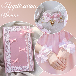 64Pcs 5 Styles Polyester Bowknot Ornament Accessories&nbsp;DIY-SP0004-75