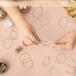 48Pcs 6 Styles Alloy Open Back Bezel Pendants&nbsp;FIND-DC0002-07