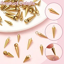 40Pcs 8 Styles Stainless Steel Pendants&nbsp;STAS-CJ0003-65