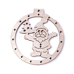 Undyed Wood Big Pendants&nbsp;WOOD-F007-05