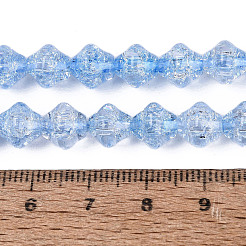 Transparent Crackle Glass Beads Strands&nbsp;GLAA-Q115-04A-04