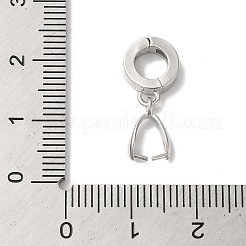 Rack Plating Brass Ice Pick Pinch Bails&nbsp;KK-A222-13P