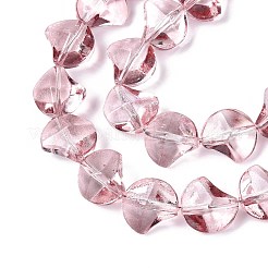 Baking Paint Transparent Glass Beads Strands&nbsp;DGLA-N017-03D
