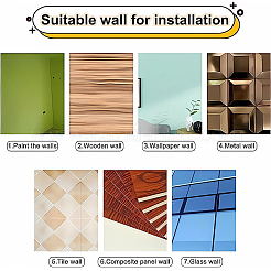 Acrylic Mirror Wall Stickers&nbsp;OACR-WH0032-05B