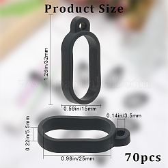 70Pcs Anti-Lost Silicone Pendant&nbsp;SIL-GF0001-37