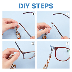 7Pcs 7 Colors Acrylic Chain Purse Bag Handle & Eyeglasses Chains&nbsp;AJEW-PH0001-57