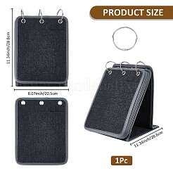 Felt Shoe Charms Collection Binder Calendar Book&nbsp;AJEW-WH0270-481