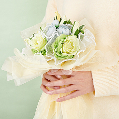 Wrinkled Wavy Polyester Flower Bouquets Wrapping Packaging&nbsp;FIND-WH0110-752