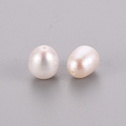 Natural Cultured Freshwater Pearl Half Drilled Beads&nbsp;PEAR-R063-42A