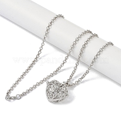 Brass Rhinestone Pendant Necklaces&nbsp;NJEW-G089-16C-P