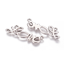 Tibetan Style Love Links connectors&nbsp;TIBEP-20237-AS-NR