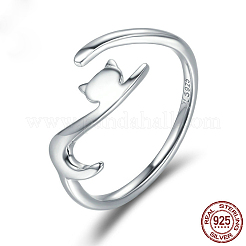 Cat Shape 925 Sterling Silver Cuff Rings&nbsp;FS-WG060B2-01
