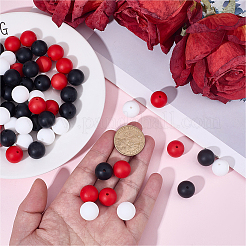 90Pcs 3 Colors Silicone Focal Beads&nbsp;SIL-BM0001-09