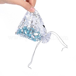 Rose Printed Organza Bags&nbsp;OP-R021-10x12-03