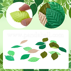 100Pcs Artificial Polyester Leaf&nbsp;AJEW-CP0011-10B